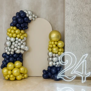 تم سرمه ای طلایی نقره ای