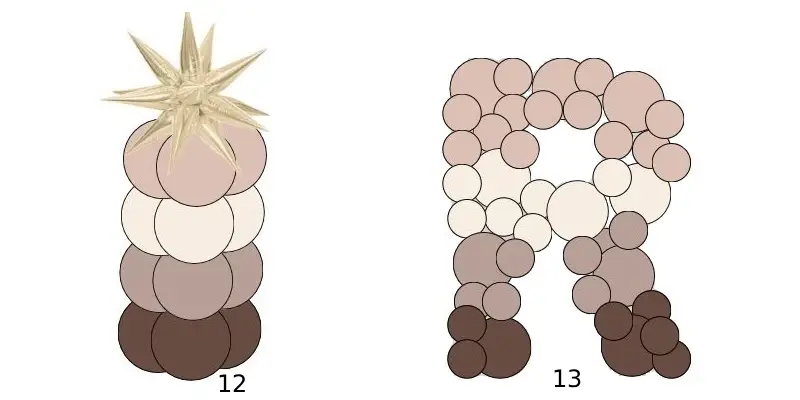 ستون و حرف بادکنکی